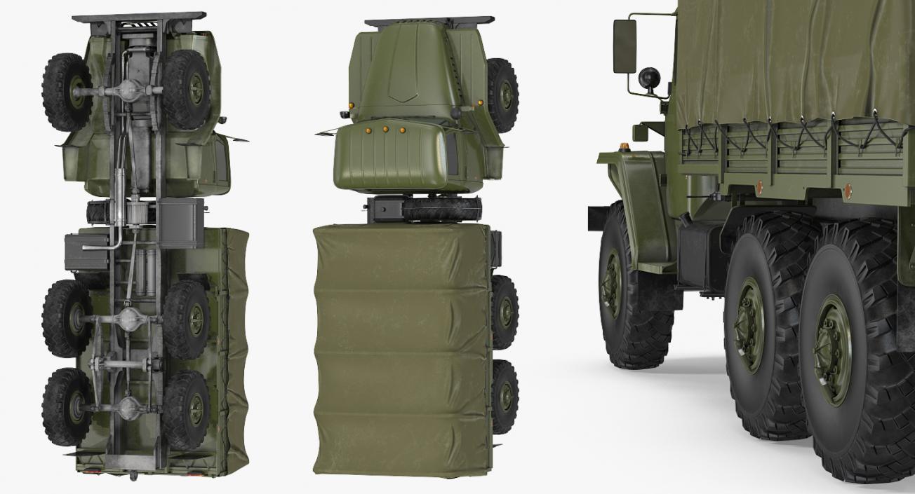 3D URAL 4320 Truck Off Road 6x6 Vehicle