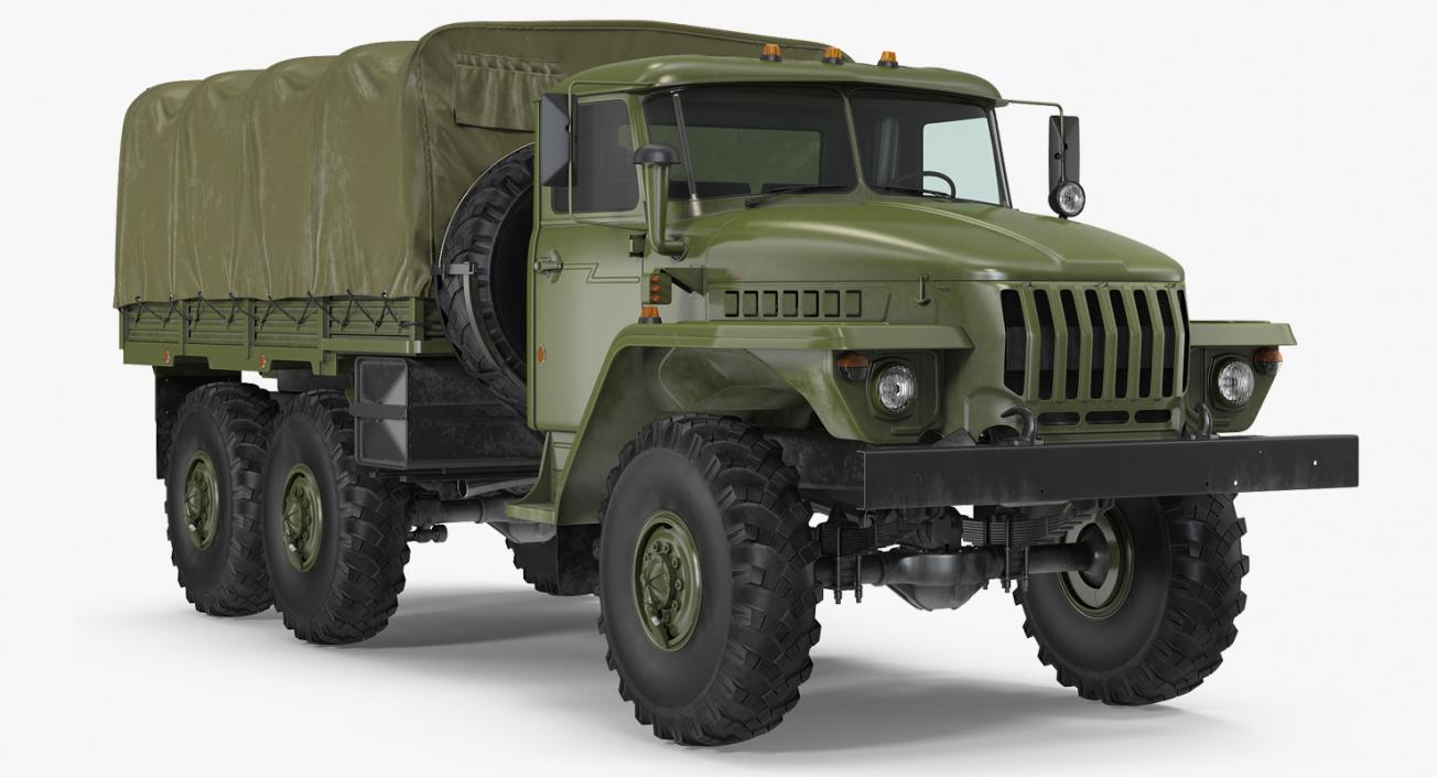 3D URAL 4320 Truck Off Road 6x6 Vehicle