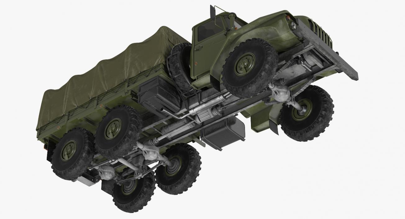 3D URAL 4320 Truck Off Road 6x6 Vehicle