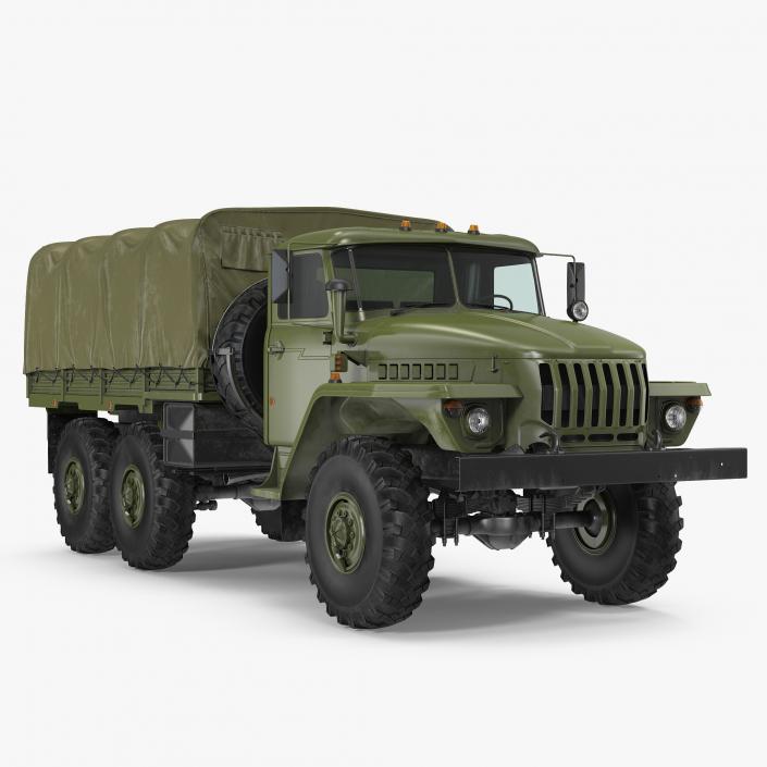 3D URAL 4320 Truck Off Road 6x6 Vehicle