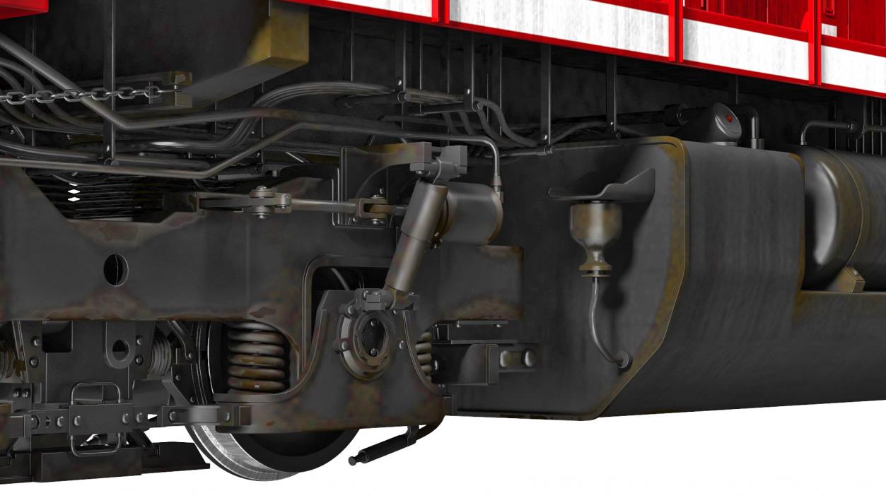 Locomotive with Wagons 3D