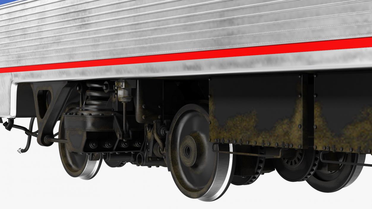 Locomotive with Wagons 3D