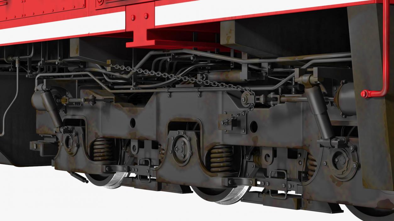 Locomotive with Wagons 3D