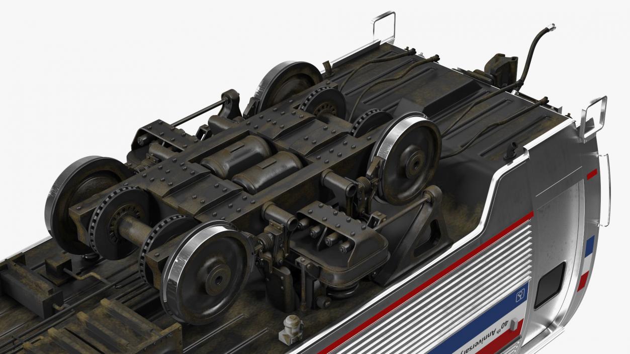 Locomotive with Wagons 3D