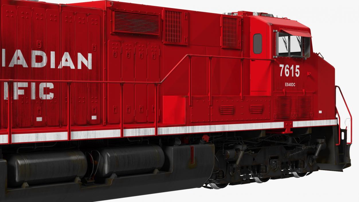 Locomotive with Wagons 3D