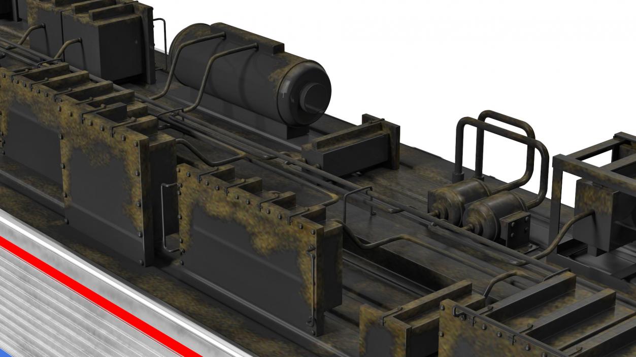 Locomotive with Wagons 3D