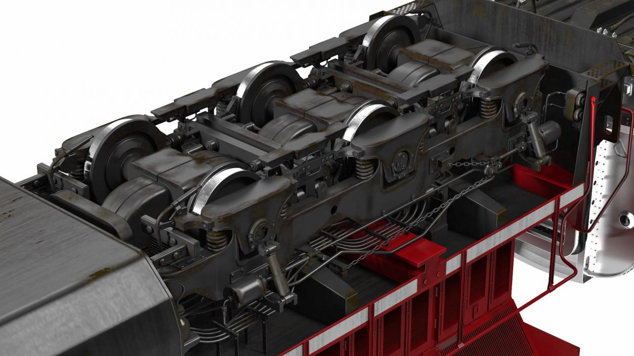 Locomotive with Wagons 3D