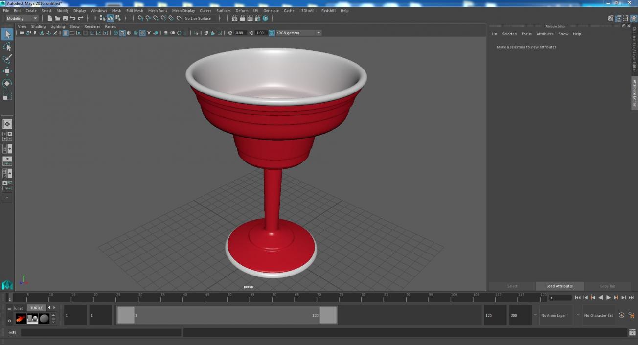 3D model Reusable Plastic Margarita Cup