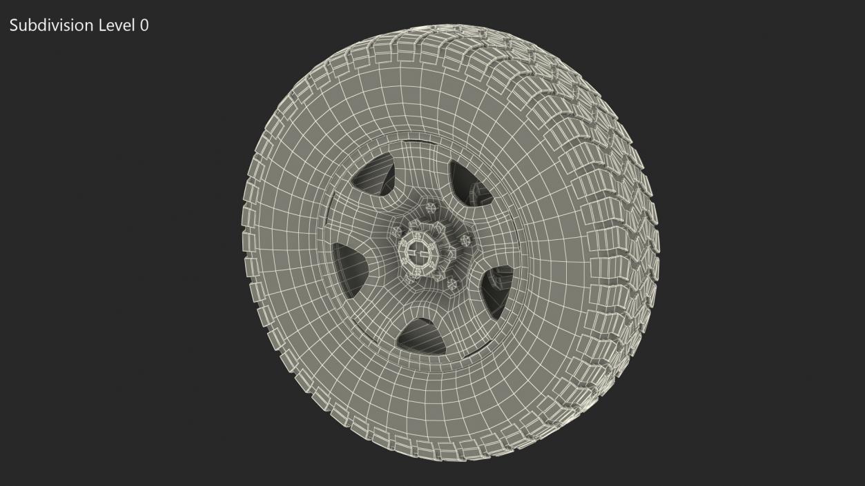 Hankook Dynapro MT Wheel 3D model