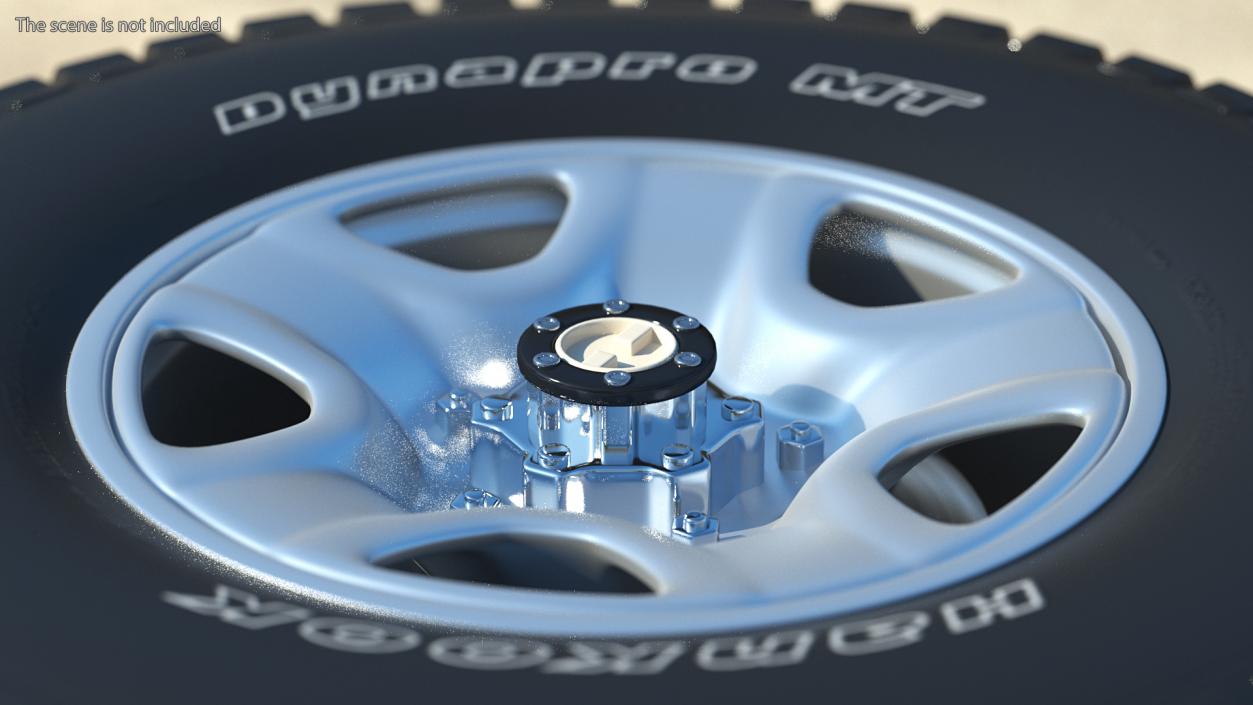 Hankook Dynapro MT Wheel 3D model