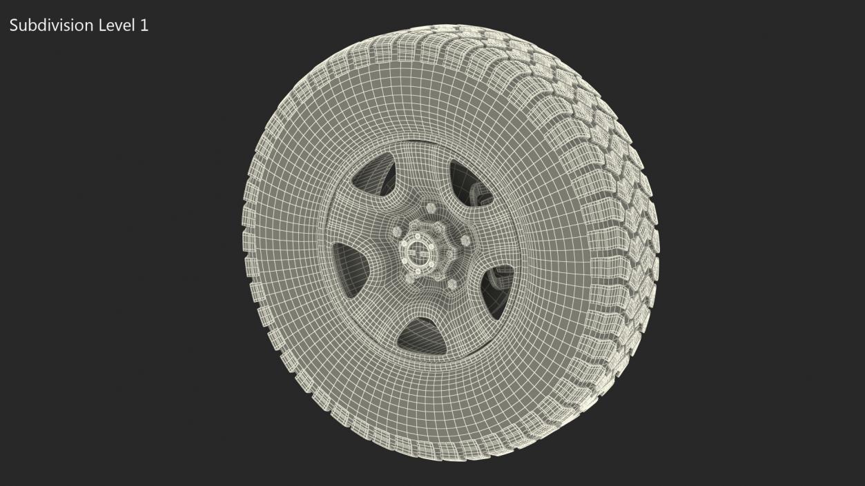 Hankook Dynapro MT Wheel 3D model