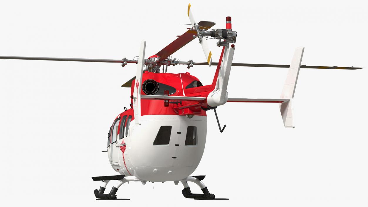 Rescue Helicopter Rigged 3D model