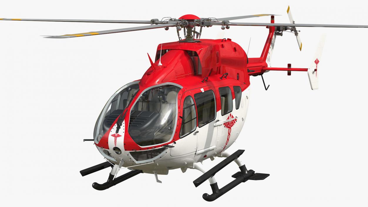 Rescue Helicopter Rigged 3D model