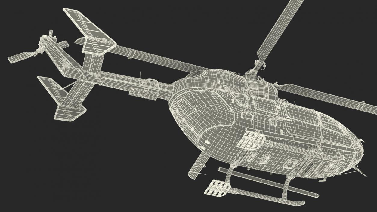 Rescue Helicopter Rigged 3D model