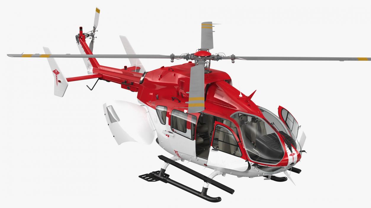 Rescue Helicopter Rigged 3D model