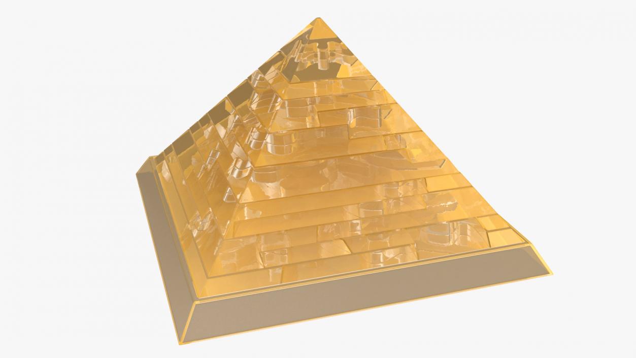 3D Pyramid Puzzle Yellow