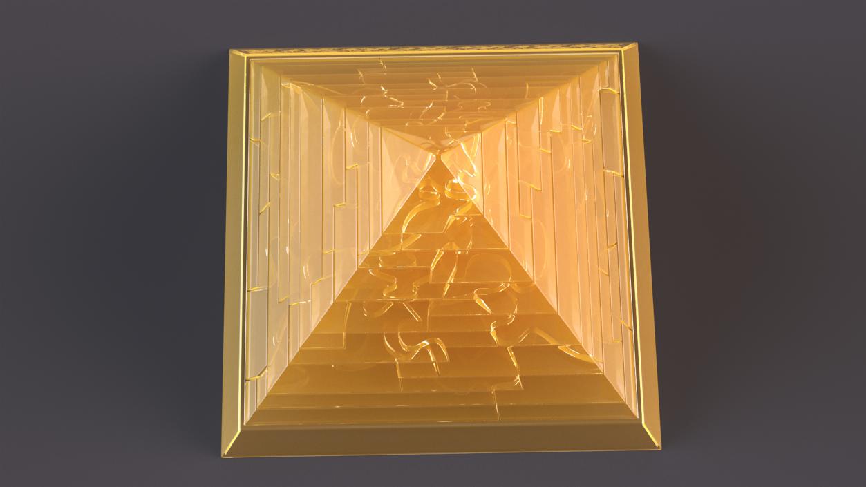 3D Pyramid Puzzle Yellow