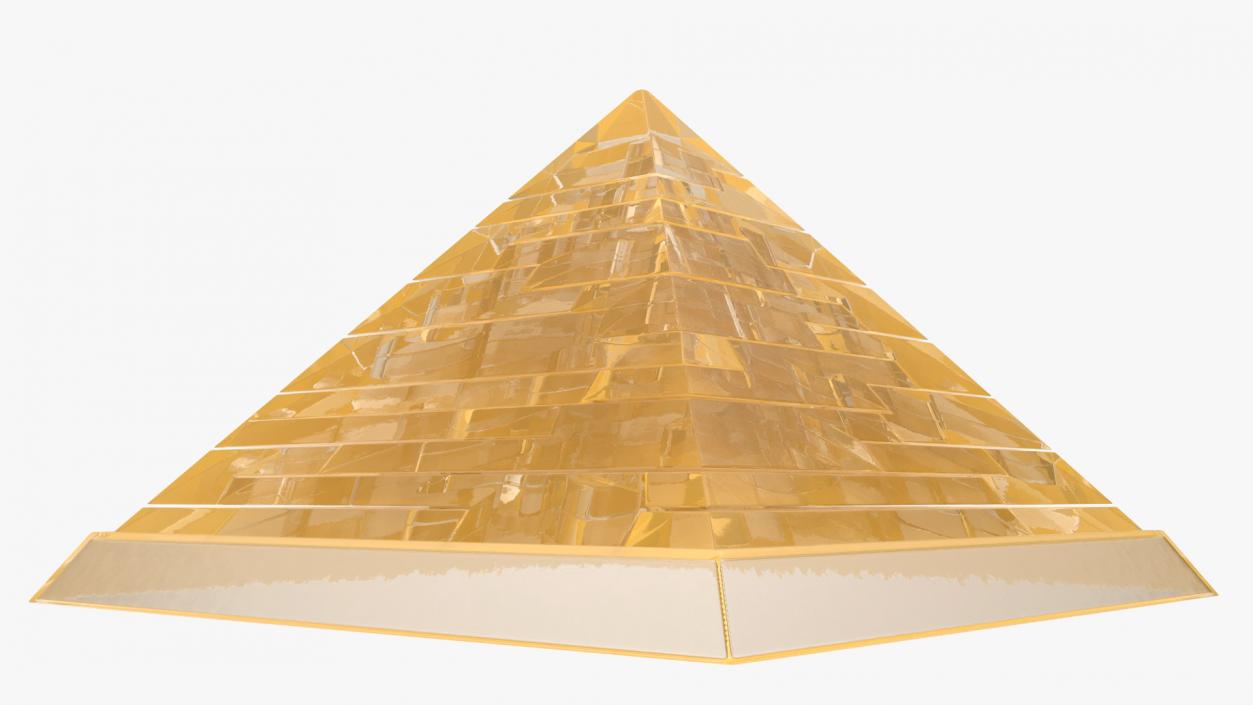 3D Pyramid Puzzle Yellow