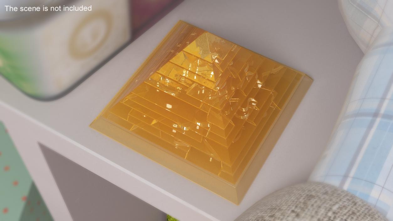 3D Pyramid Puzzle Yellow