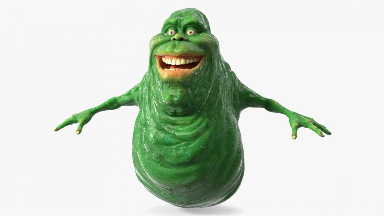 3D Ghostbusters Character Slimer T-pose