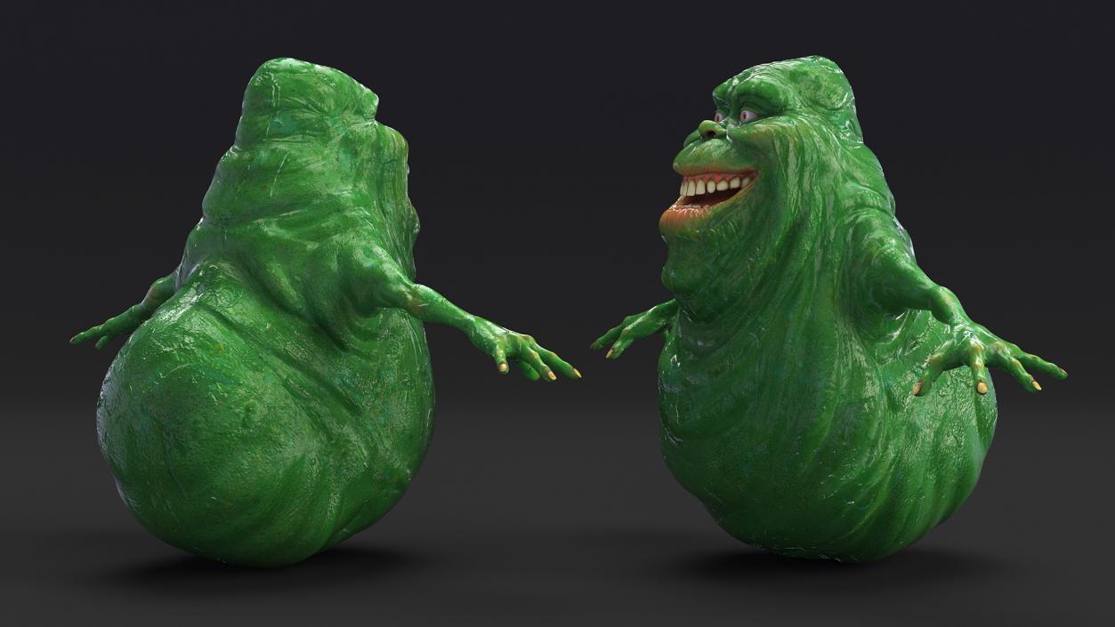 3D Ghostbusters Character Slimer T-pose