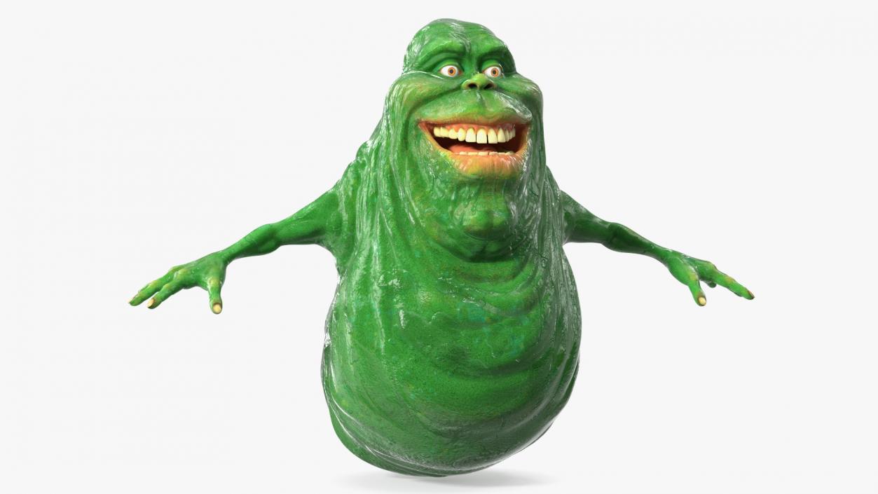 3D Ghostbusters Character Slimer T-pose