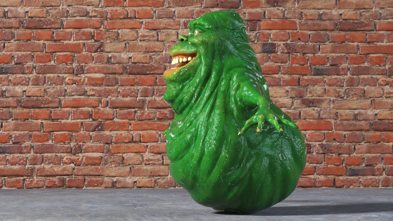 3D Ghostbusters Character Slimer T-pose