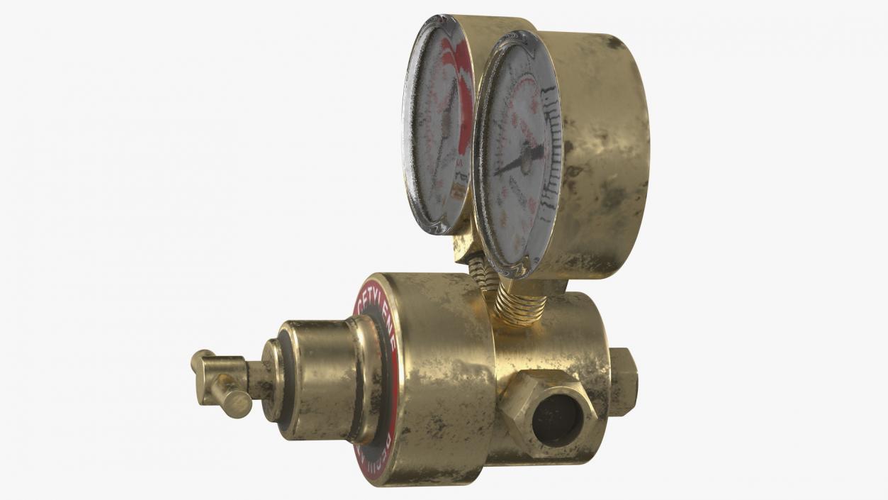 3D Dual Gauge Acetylene Regulator for Welding Old