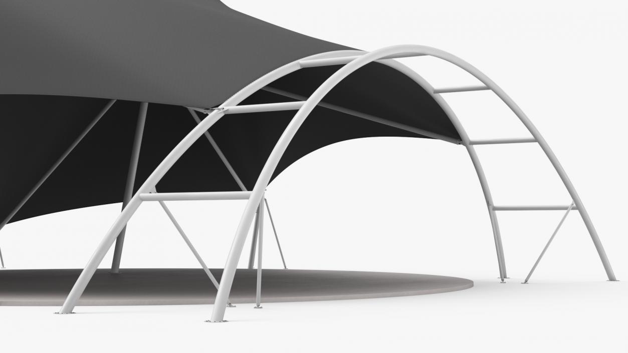 3D Modern Event Tensile Tent Black