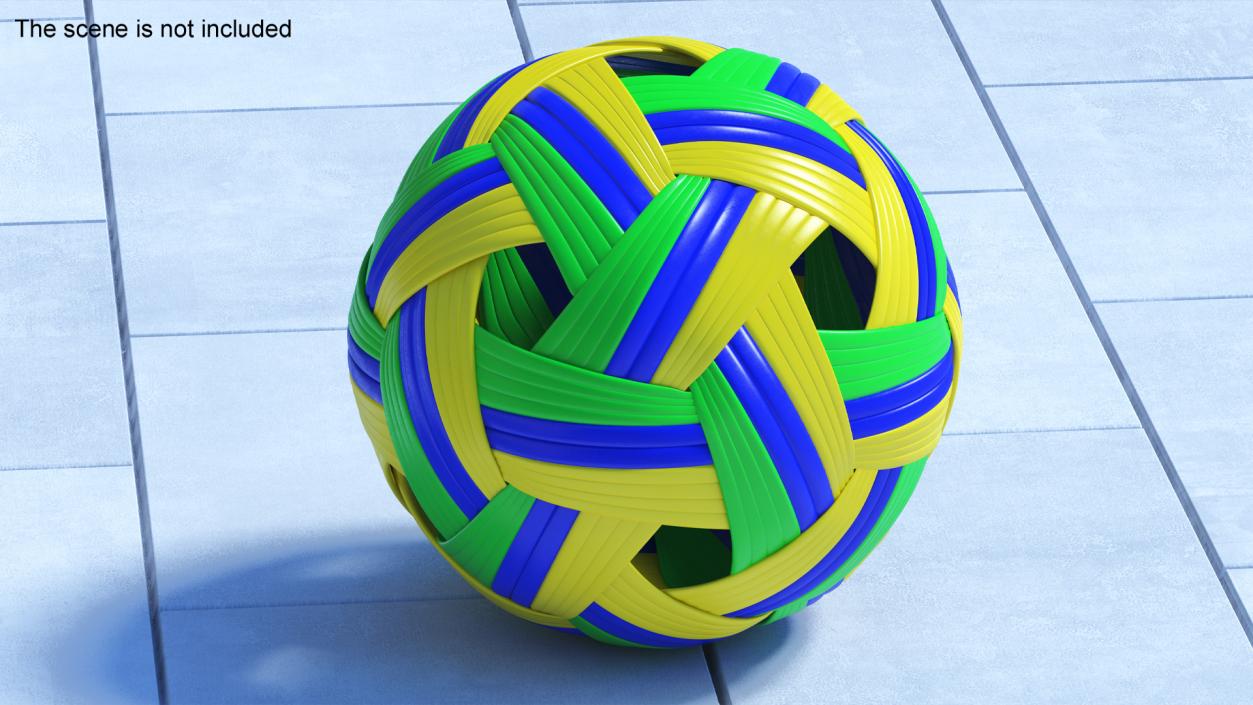 Sepak Takraw Thai Rattan Sport Kickball 3D model