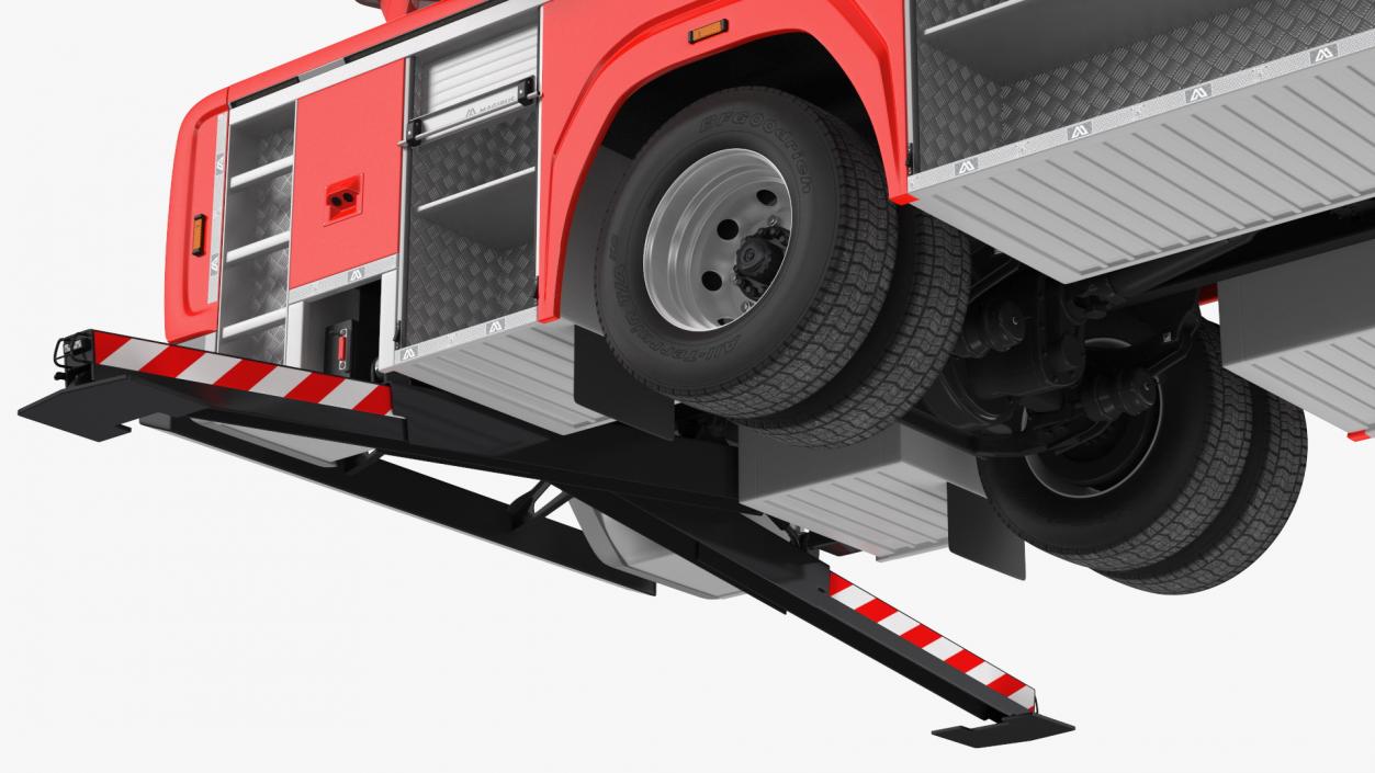 3D model Iveco FF160 Magirus Fire Truck Ready Position