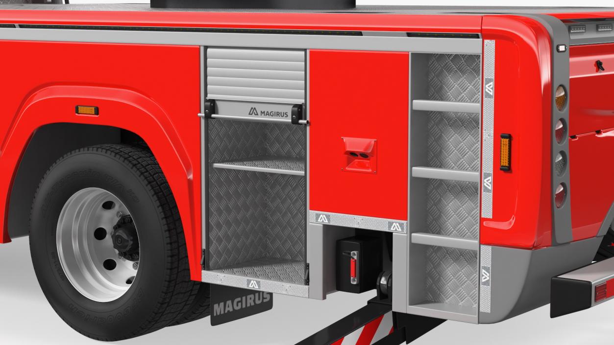 3D model Iveco FF160 Magirus Fire Truck Ready Position