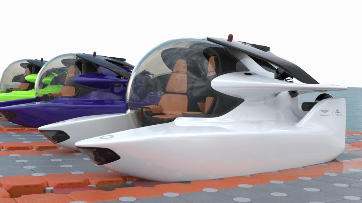 Aston Martin Submarine Modular Pontoon Floating 3D