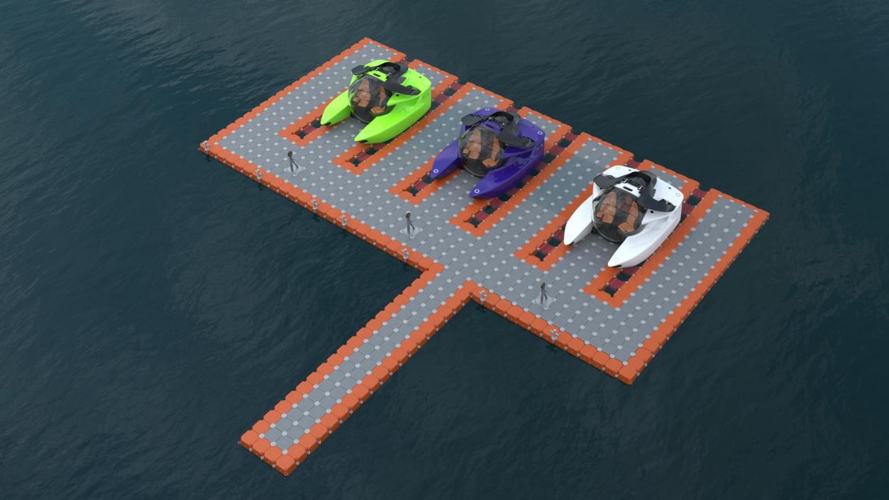 Aston Martin Submarine Modular Pontoon Floating 3D