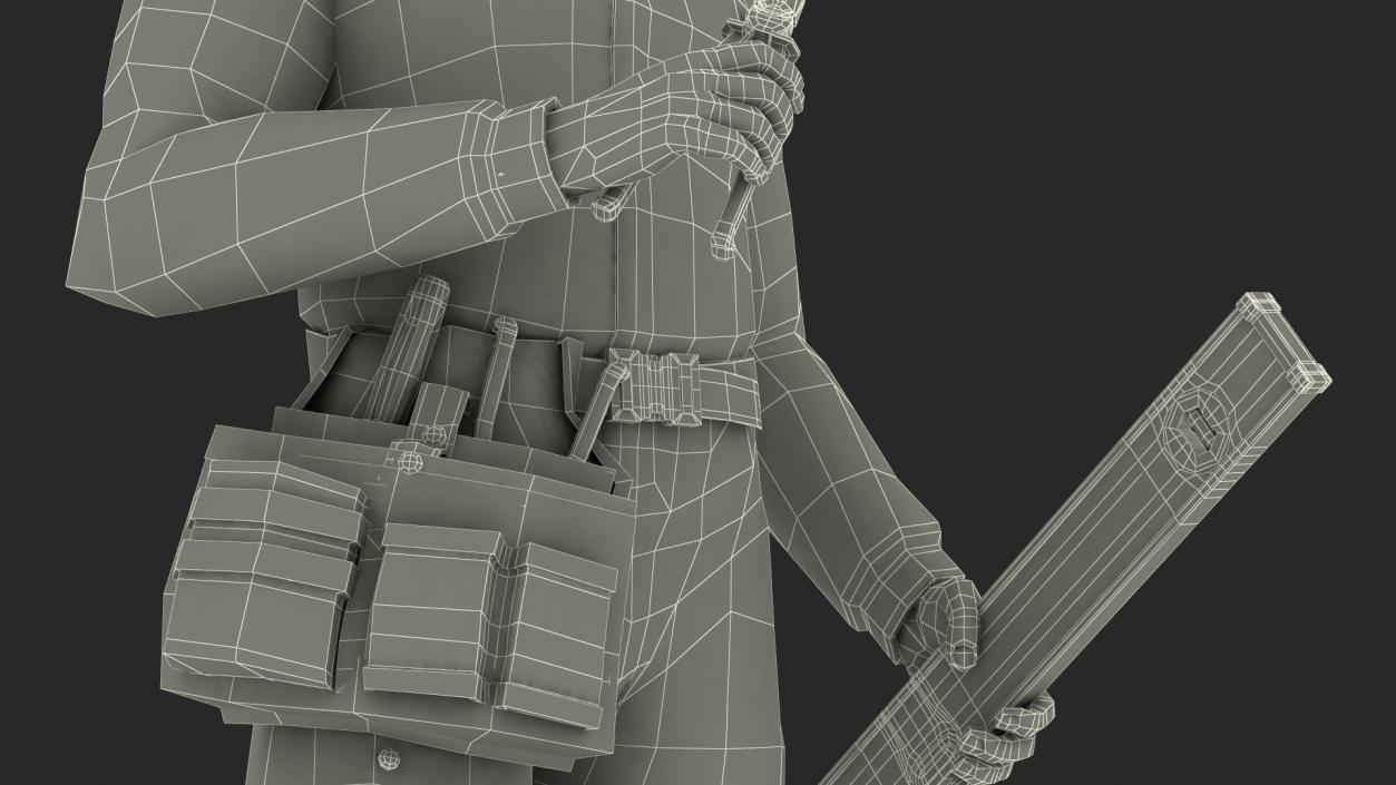 3D model Builder Standing Position