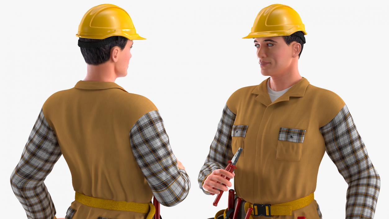 3D model Builder Standing Position