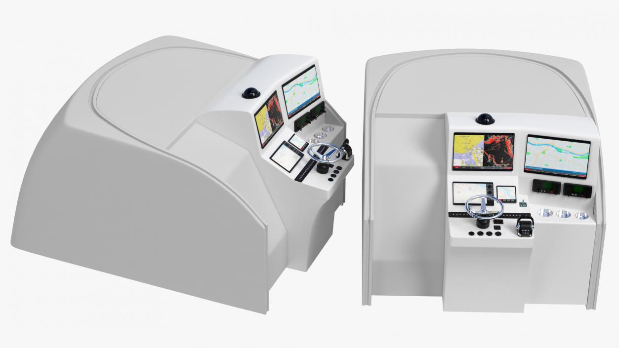 Motor Boat Control Panel 3D model