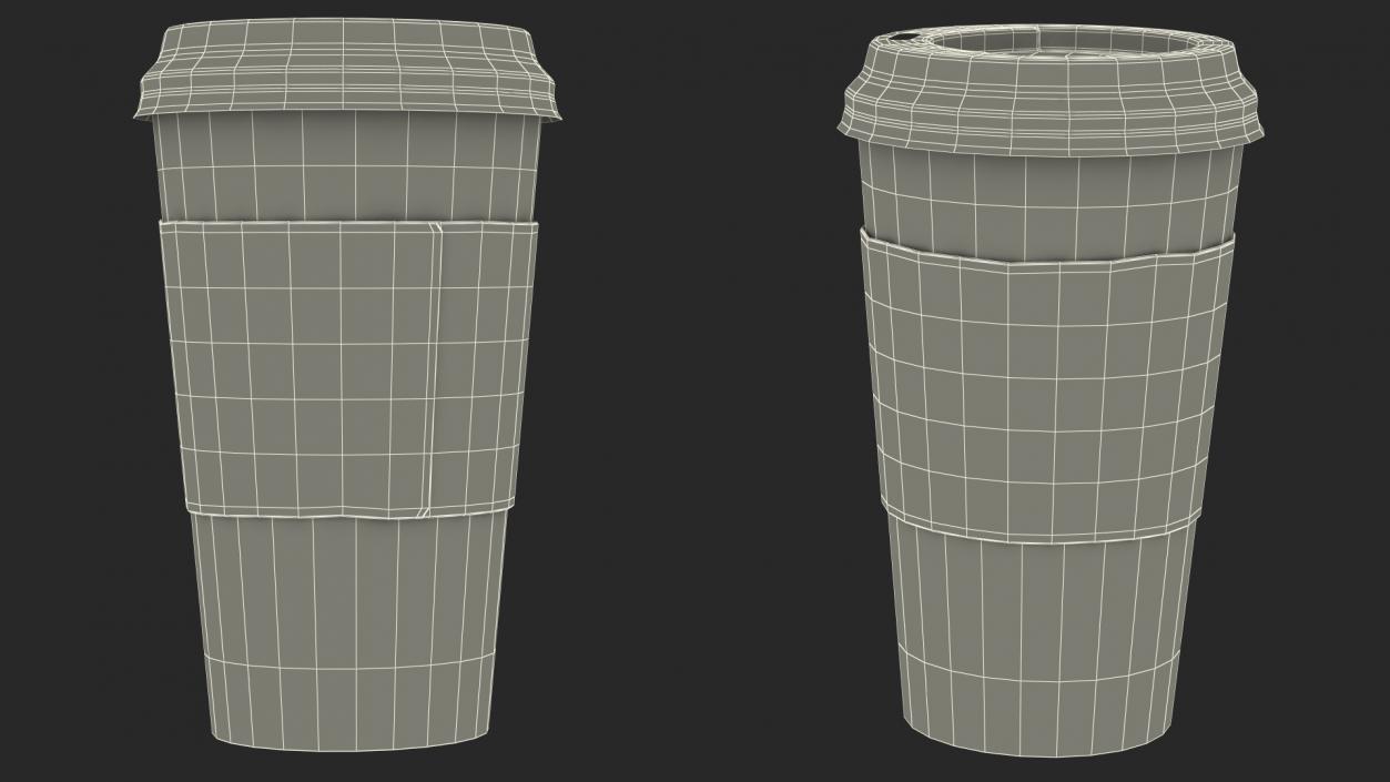 3D Starbucks Coffee Paper Cup