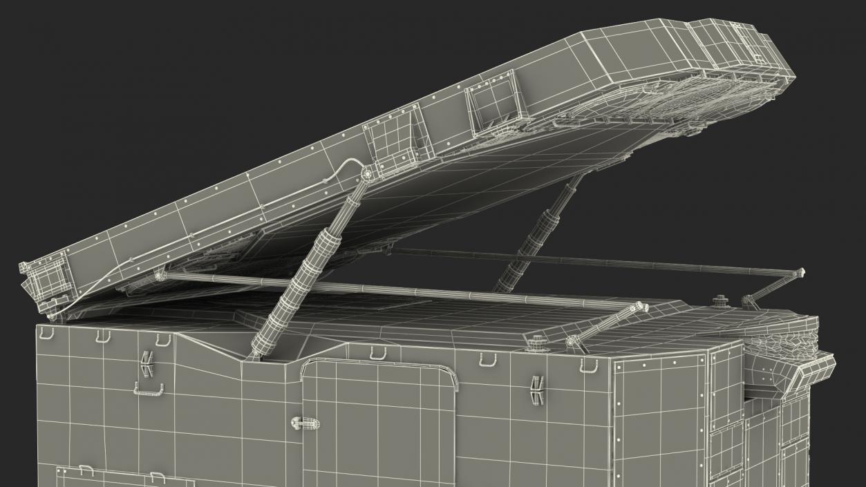 3D model S300 Flap Lid B Missile Guidance Radar Rigged