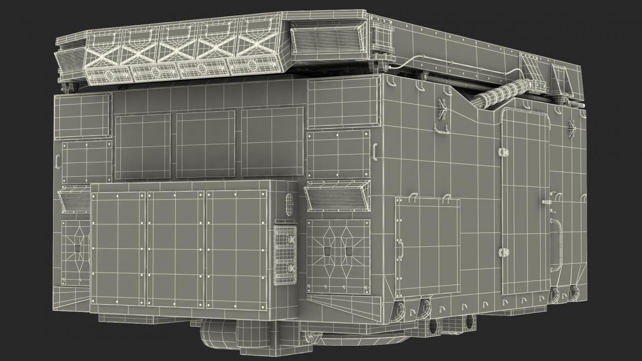 3D model S300 Flap Lid B Missile Guidance Radar Rigged