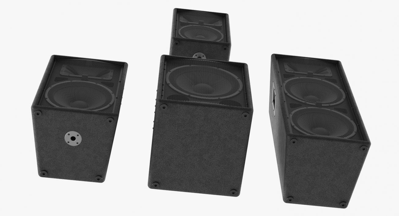 Concert Speakers Collection 3D