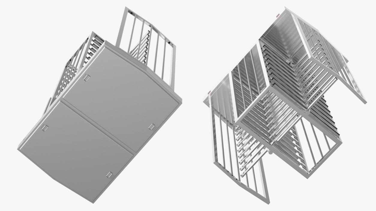 Stainless Steel Dual Lane Security Turnstile 3D model