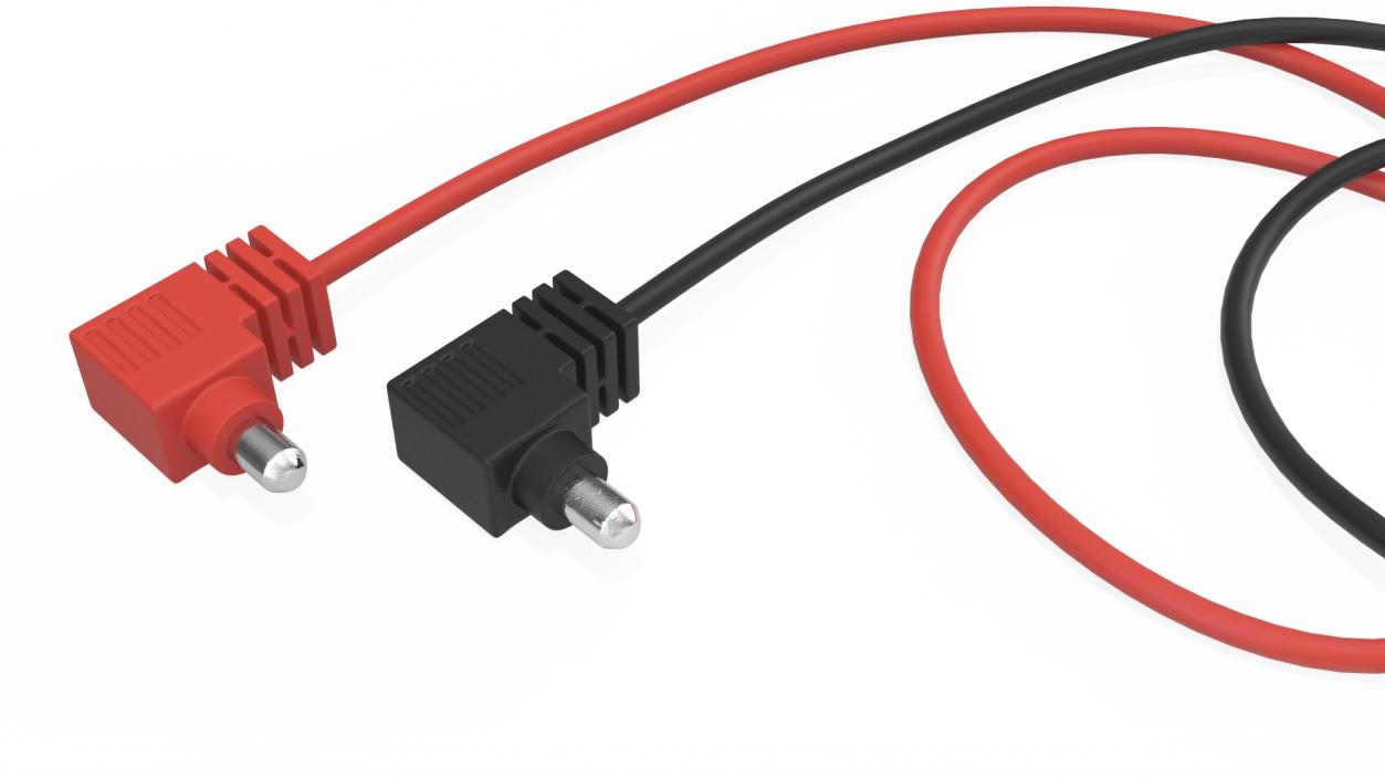 Multimeter Test Leads with Banana Plugs 3D model