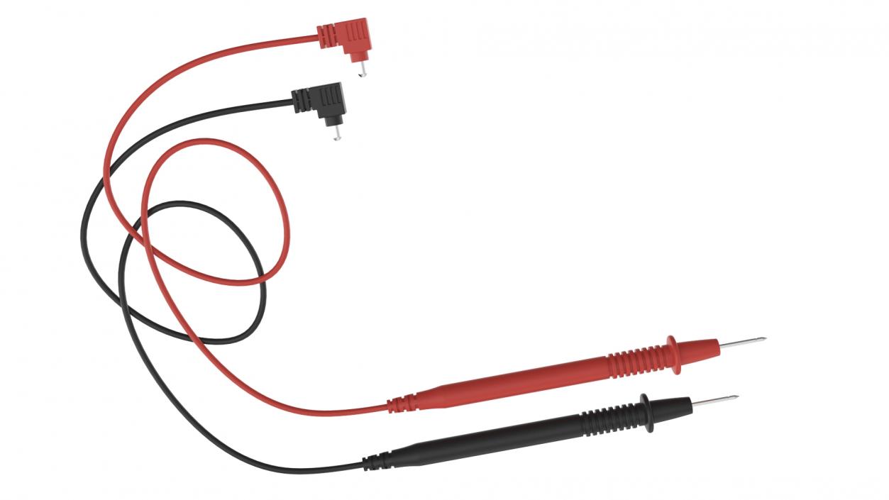 Multimeter Test Leads with Banana Plugs 3D model