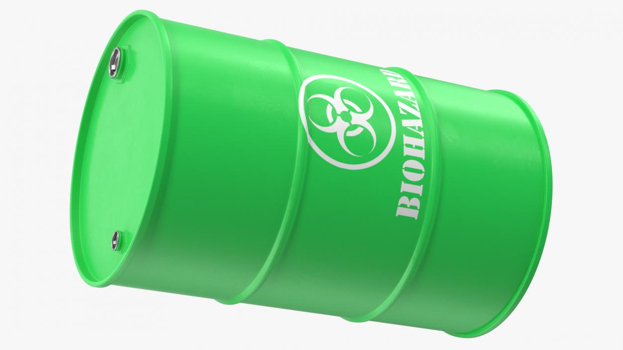 3D Biohazard Toxic Waste Barrel model