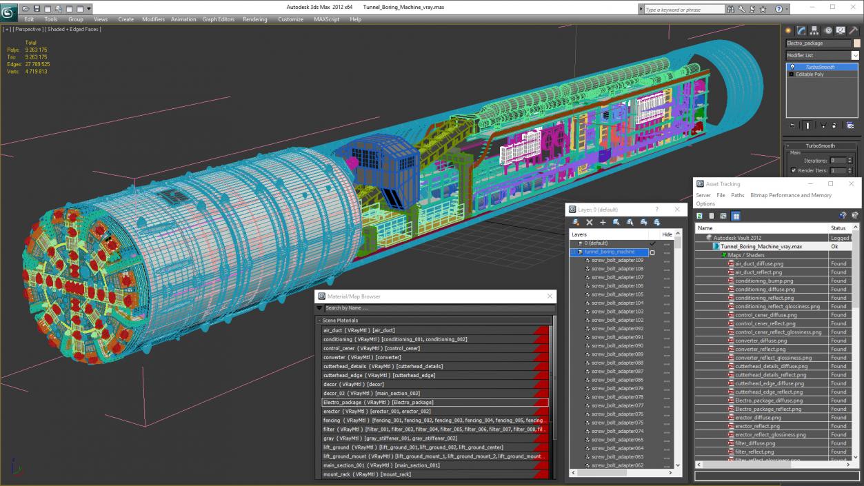 3D Tunnel Boring Machine