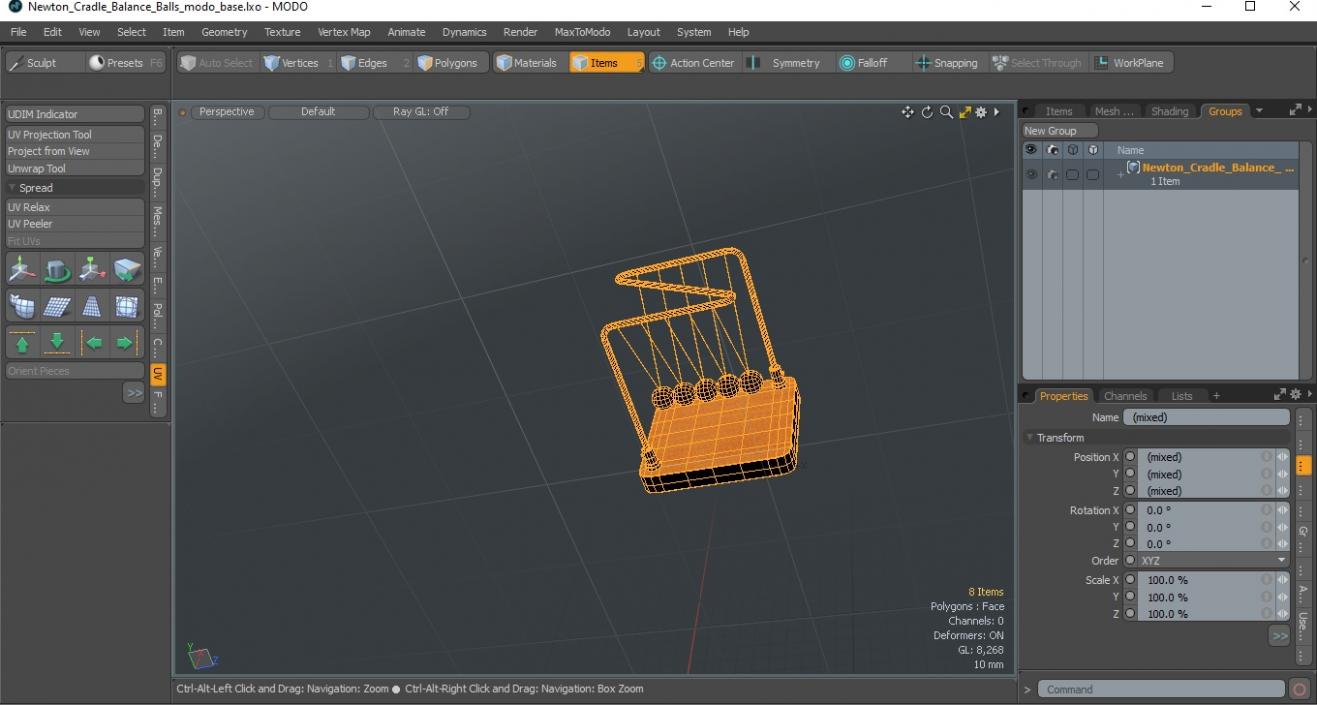 Newton Cradle Balance Balls 3D