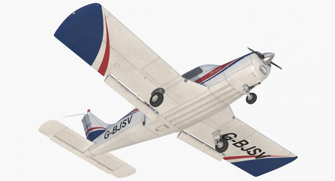 3D model Piper PA28-161 Cherokee Rigged