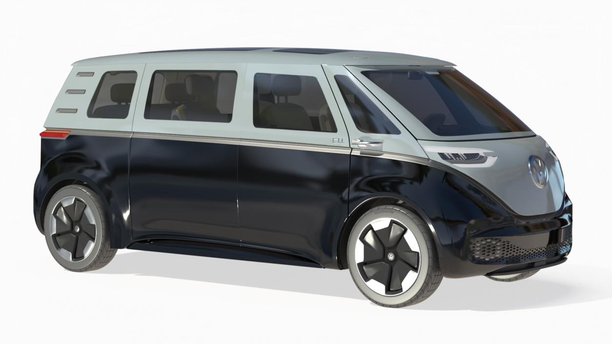 Volkswagen Minivan ID Buzz Rigged for Cinema 4D 3D