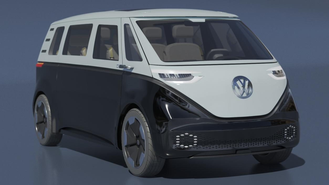 Volkswagen Minivan ID Buzz Rigged for Cinema 4D 3D